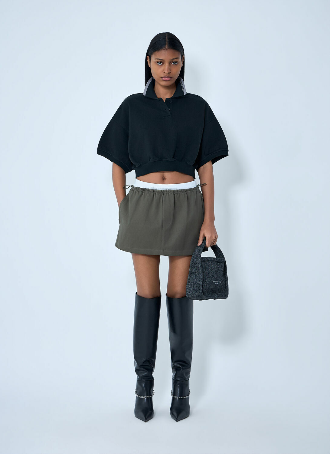 Alexander Wang Elasticated Waist Mini Skirt