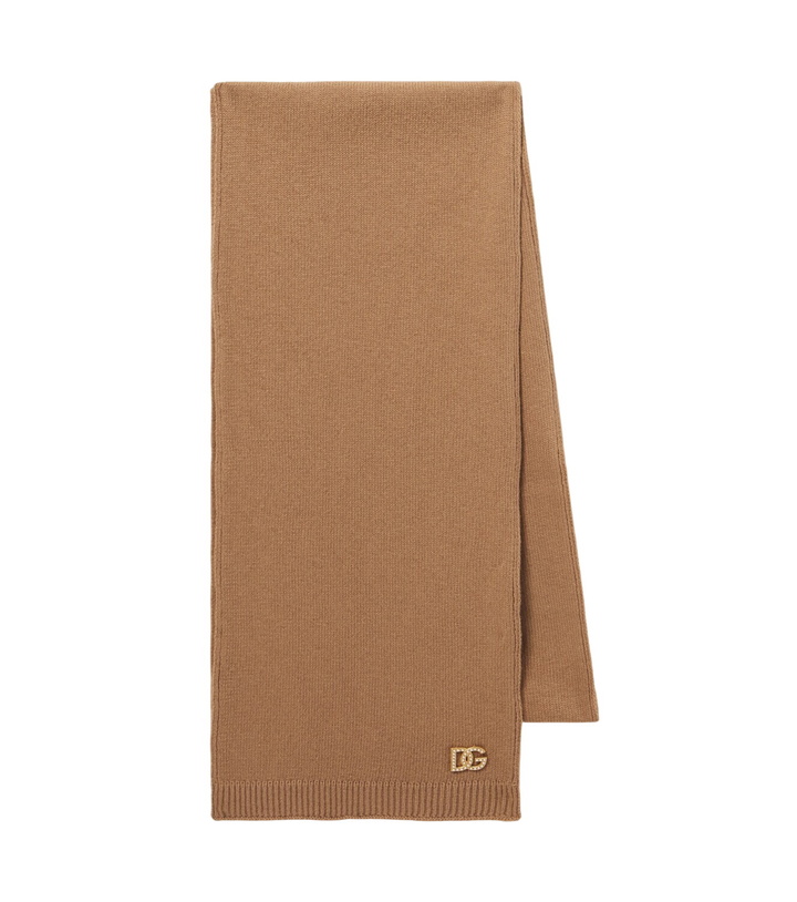 Photo: Dolce&Gabbana DG embellished virgin wool scarf