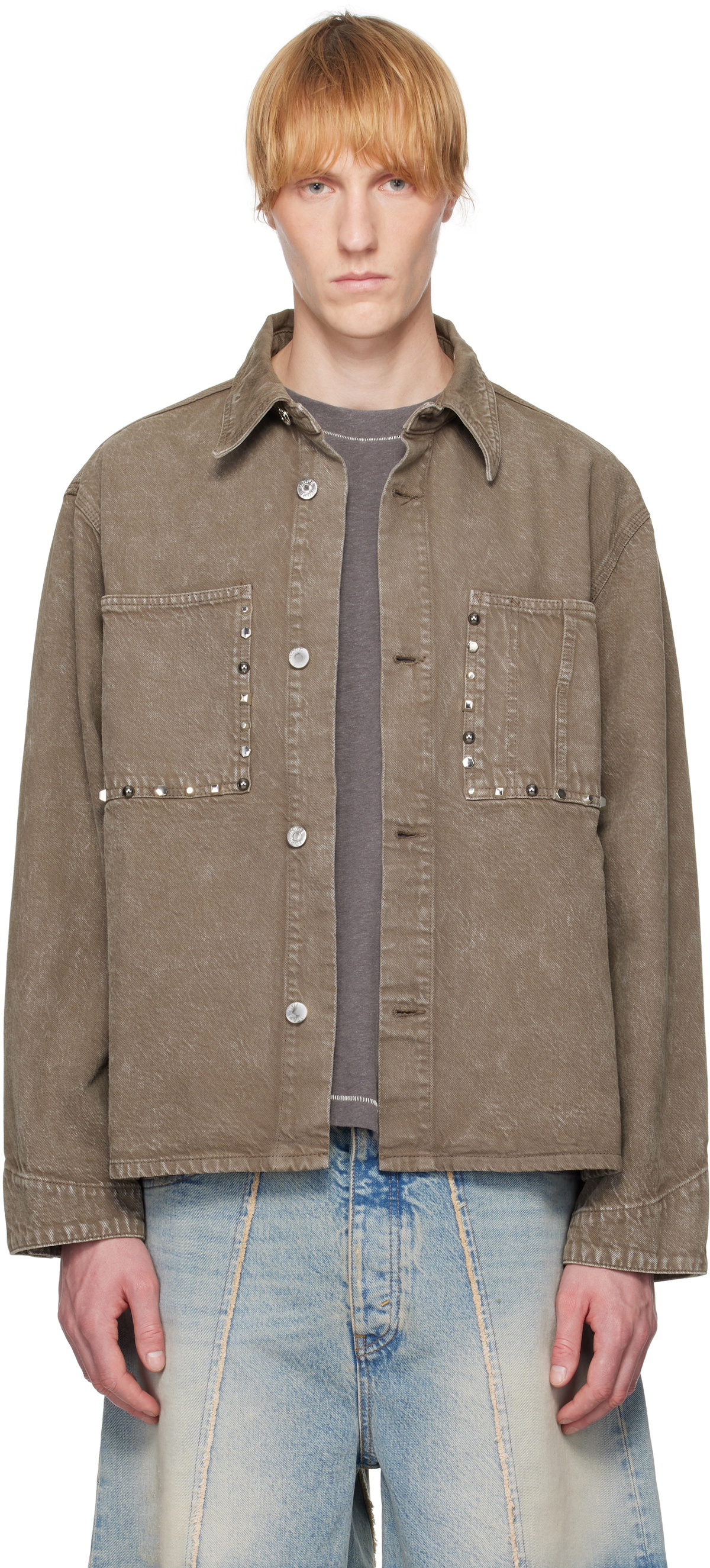 HOPE Tan Boxy Suede Jacket HOPE