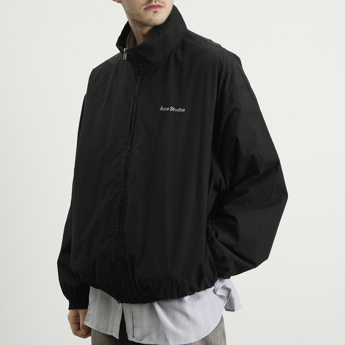 Acne Studios Men's 1996 Cotton Zip Jacket in Black Acne Studios