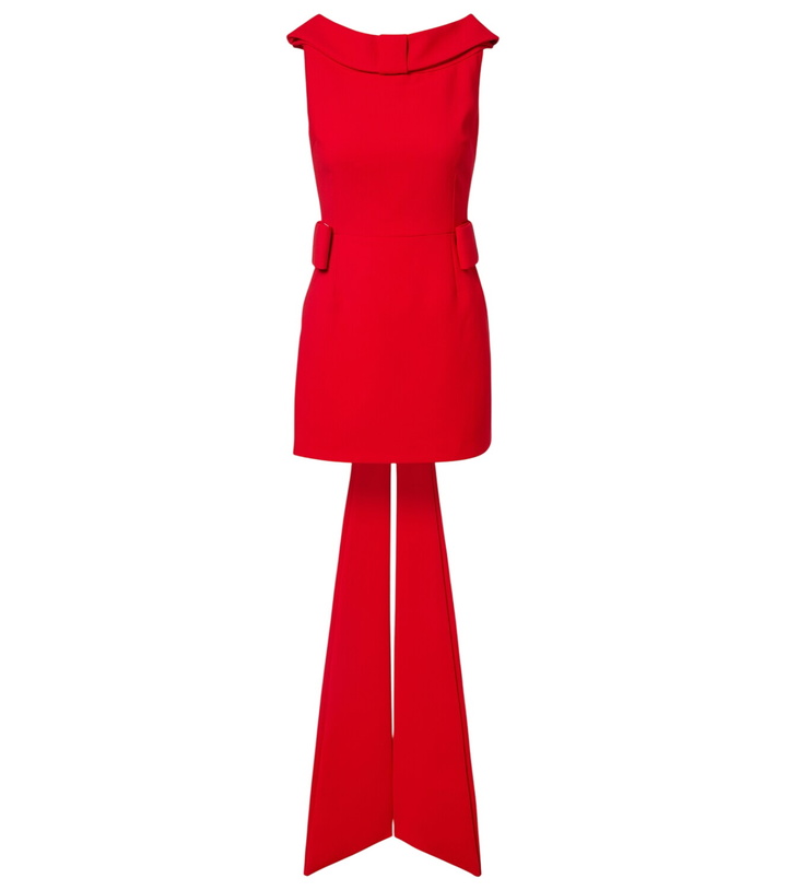 Photo: The New Arrivals Ilkyaz Ozel Daphne bow-detail crêpe minidress