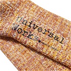Universal Works Men's Everyday Stripe Sock in Yellow