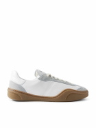Acne Studios - Bars Low Suede-Trimmed Leather Sneakers - White