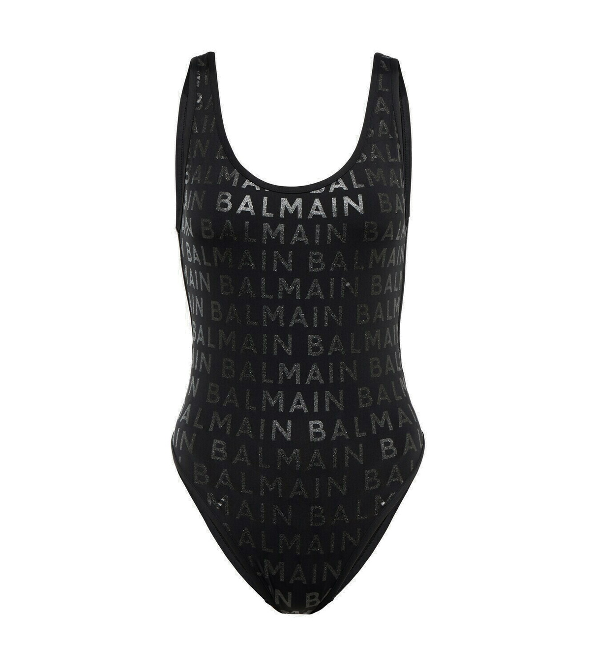 Balmain - Logo printed swimsuit Balmain