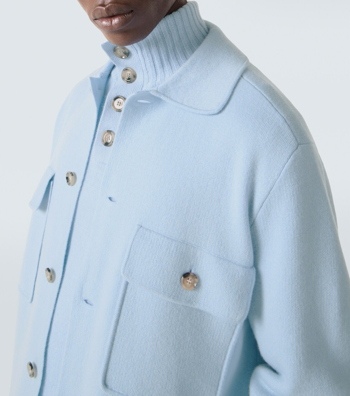 Allude Wool and cashmere overshirt