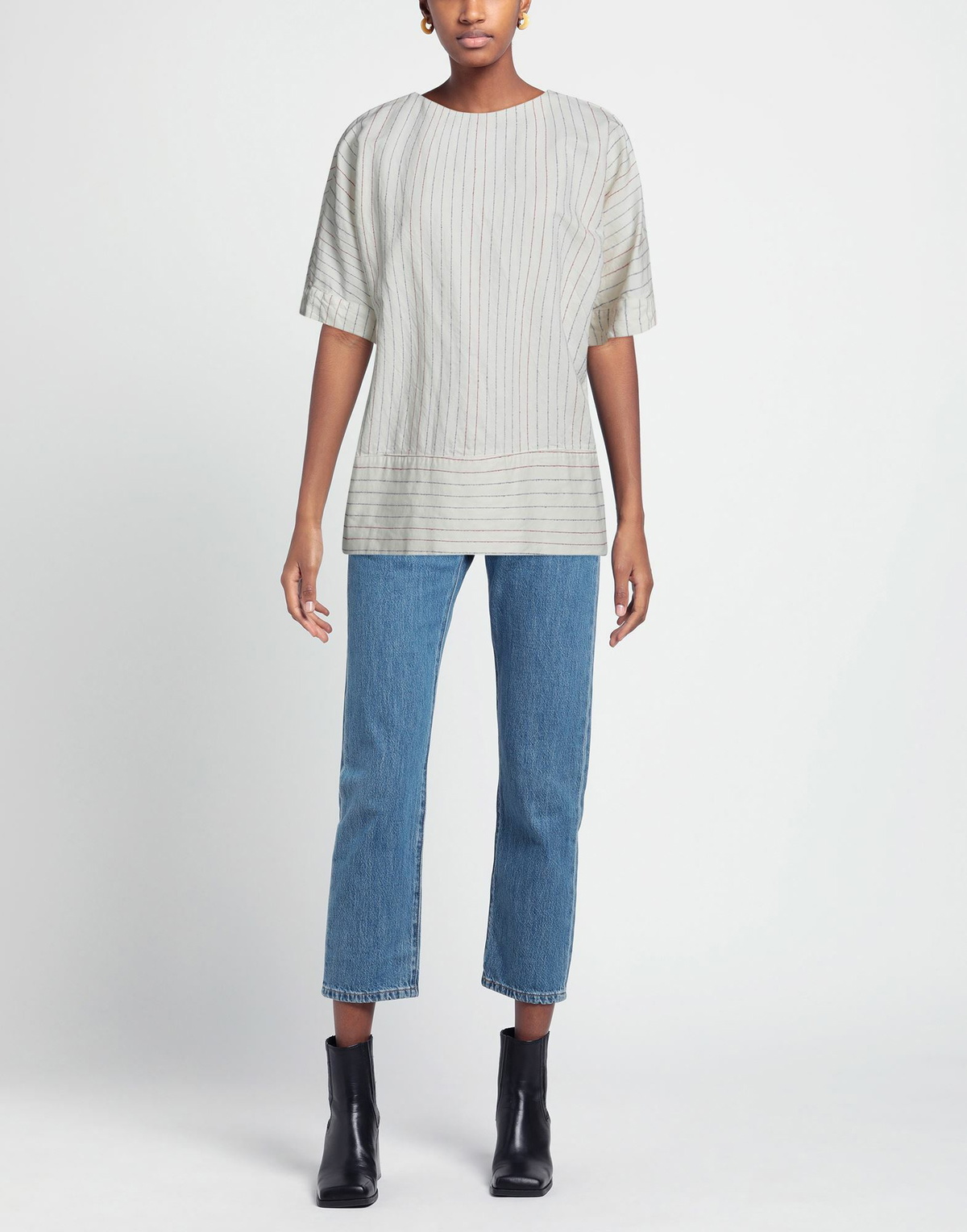 Alessia Santi Womens Top Ivory