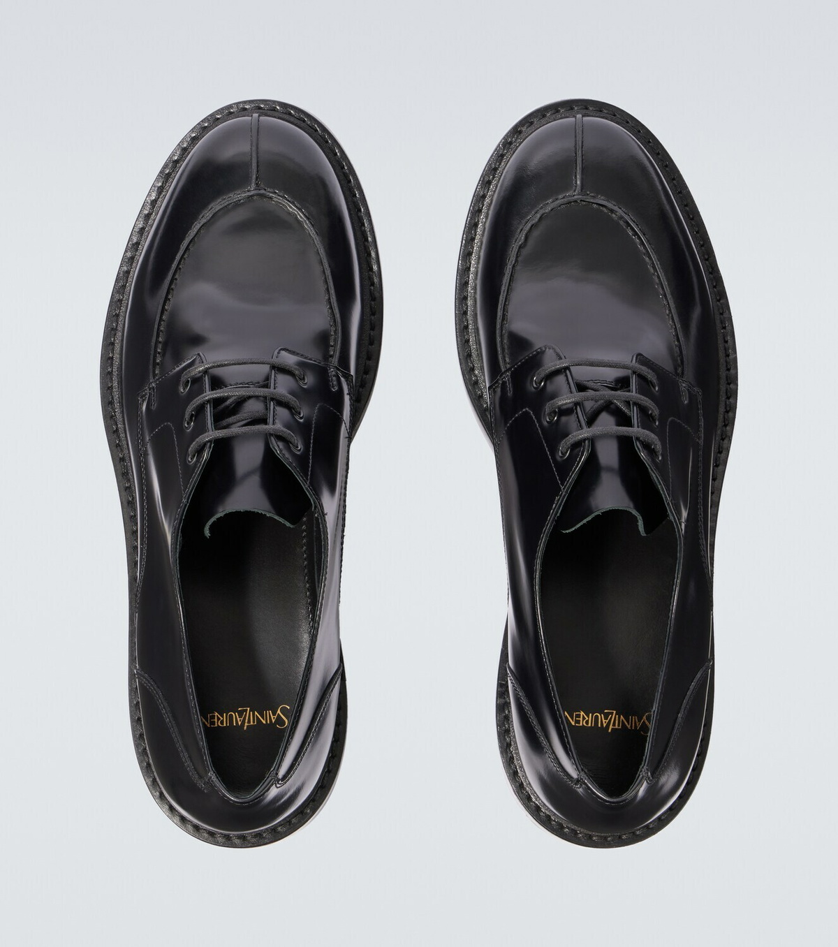 Saint Laurent Lino leather derby shoes
