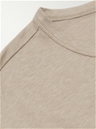 Officine Générale - Slub Cotton-Blend Jersey T-Shirt - Neutrals