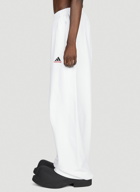 adidas x Balenciaga - Embroidered Logo Track Pants in White