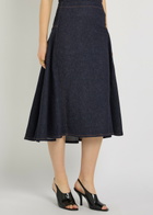 Jacquemus La Jupe De-nîmes Lavoir Denim Midi Skirt Navy