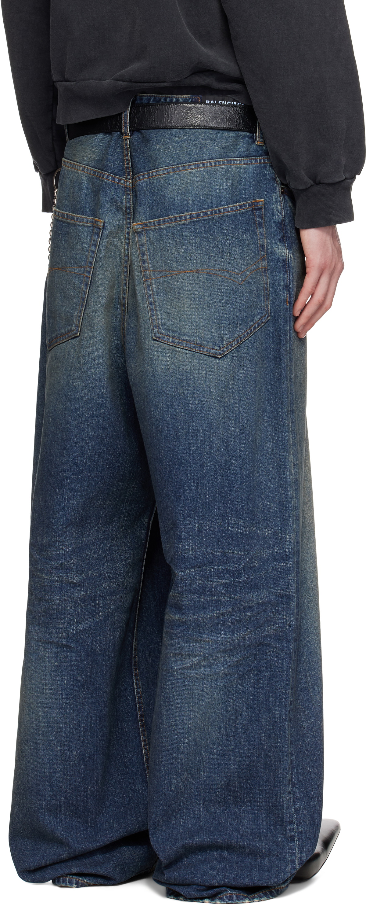 Balenciaga Blue Baggy Jeans Balenciaga