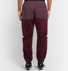 Undercover - Nylon-Panelled Fleece Drawstring Trousers - Burgundy