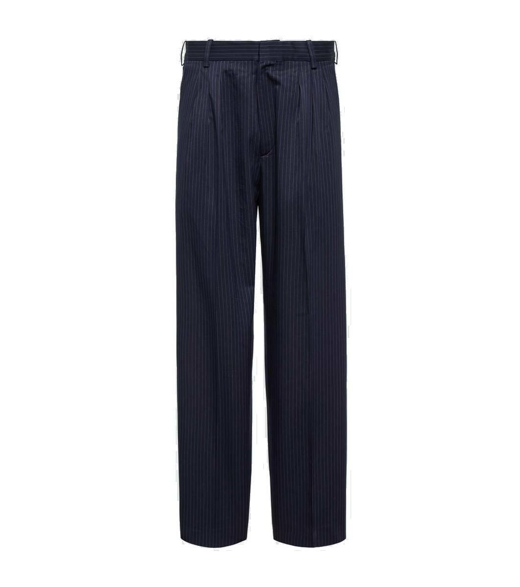 Kenzo Pinstripe cotton and linen pants Kenzo