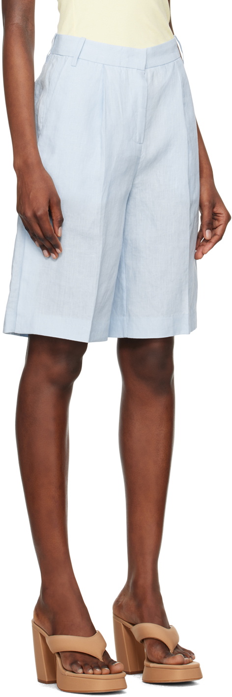 REMAIN Birger Christensen Blue Bermuda Shorts
