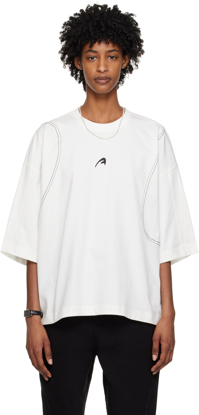 ADER error White A-Peec T-Shirt ADER error