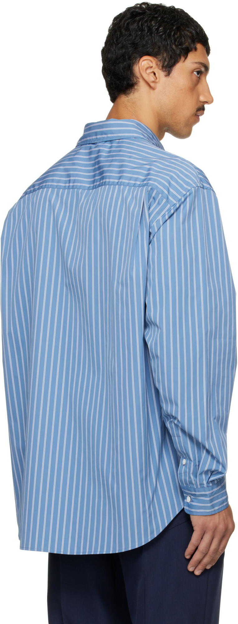 Marni Blue Striped Shirt