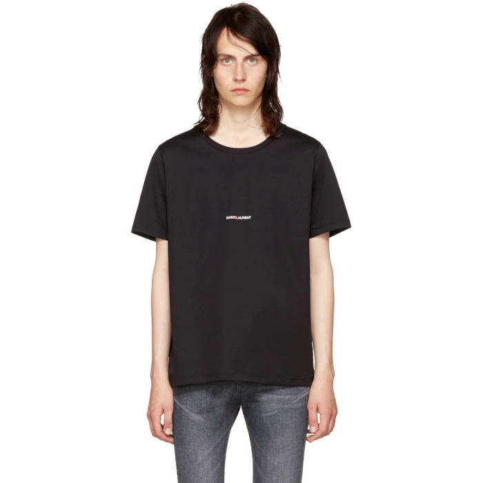 Photo: Saint Laurent Black Rive Gauche T-Shirt