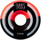 Orbs Pink & Black Apparitions Splits Skateboard Wheels, 53 mm