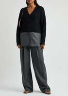 3.1 Phillip Lim Wool-blend Knitted Blazer Navy