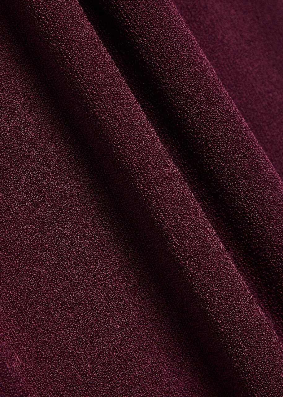 Armarium Cosima Fine-knit Midi Dress Dark Red
