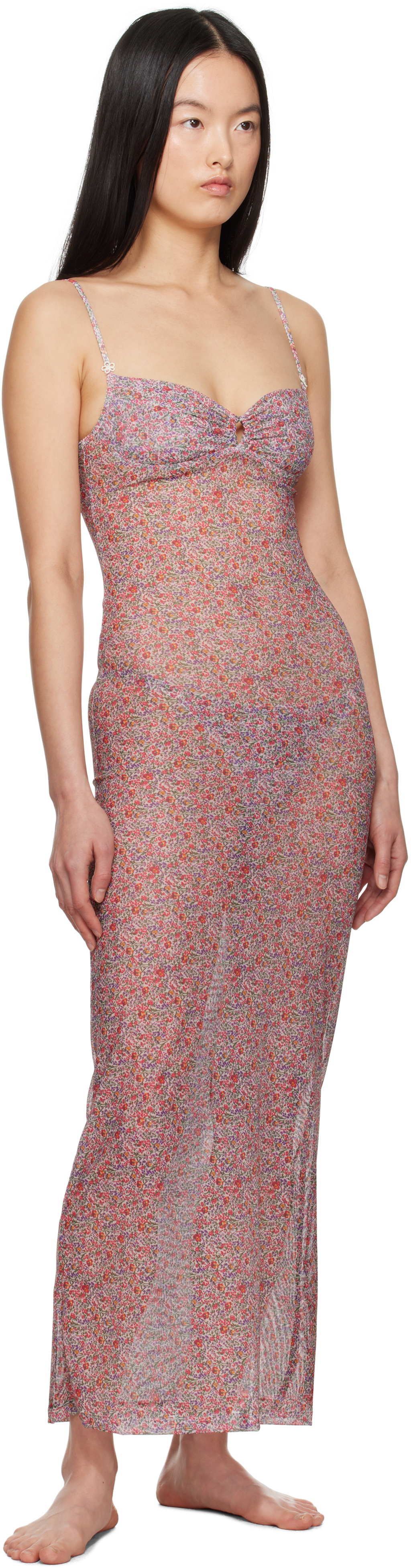 Yasmine Eslami Multicolor Nina Midi Dress