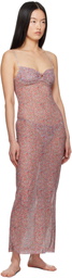Yasmine Eslami Multicolor Nina Midi Dress