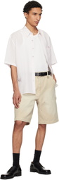 WOOYOUNGMI Beige Cotton Shorts