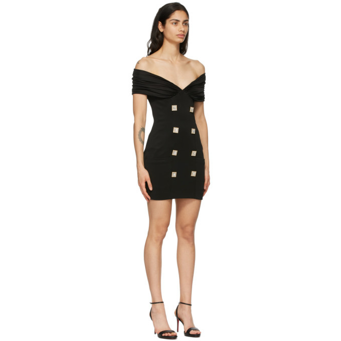 balmain off the shoulder dress Balmain