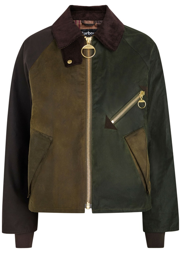 Photo: Barbour Arlene Waxed Cotton Jacket Dark Green