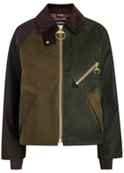 Barbour Arlene Waxed Cotton Jacket Dark Green