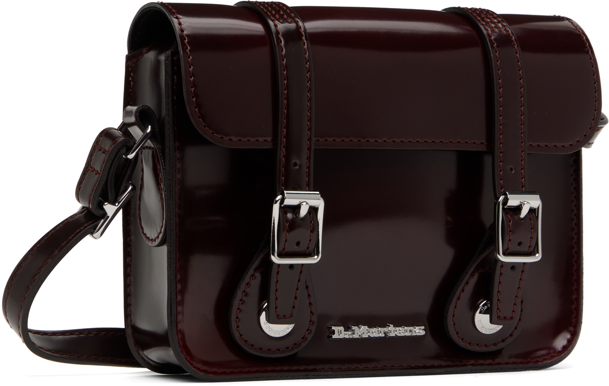 Dr. Martens Burgundy 7 Inch Vegan Crossbody Bag