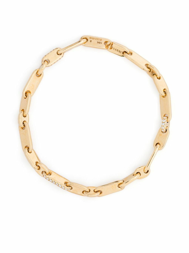 Photo: MAOR 18K Yellow Gold Monolinka Diamond Bracelet