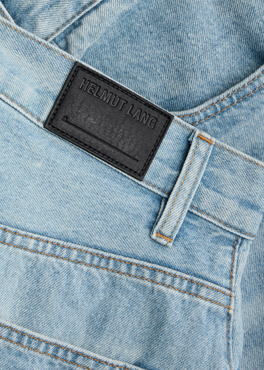 Helmut Lang Cocoon Cropped Barrel-leg Jeans Light Blue Helmut Lang Helmut Lang Cocoon Cropped Barrel-leg Jeans Light Blue Helmut Lang