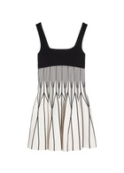 Simkhai Cynder Patterned Knit Mini Dress Black