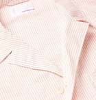 NANAMICA - Camp-Collar Striped Cotton-Blend CORDURA Oxford Shirt - Pink