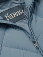 Herno - Quilted Shell Hooded Down Jacket - Blue