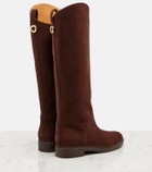 Loro Piana Kilda suede knee-high boots