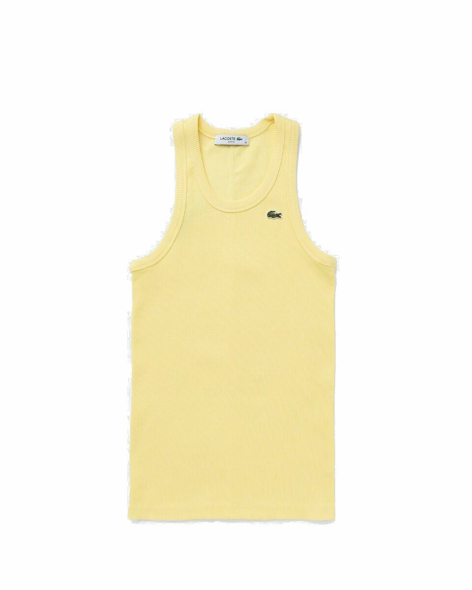 Photo: Lacoste T Shirts & Rollis Yellow - Womens - Tops & Tanks