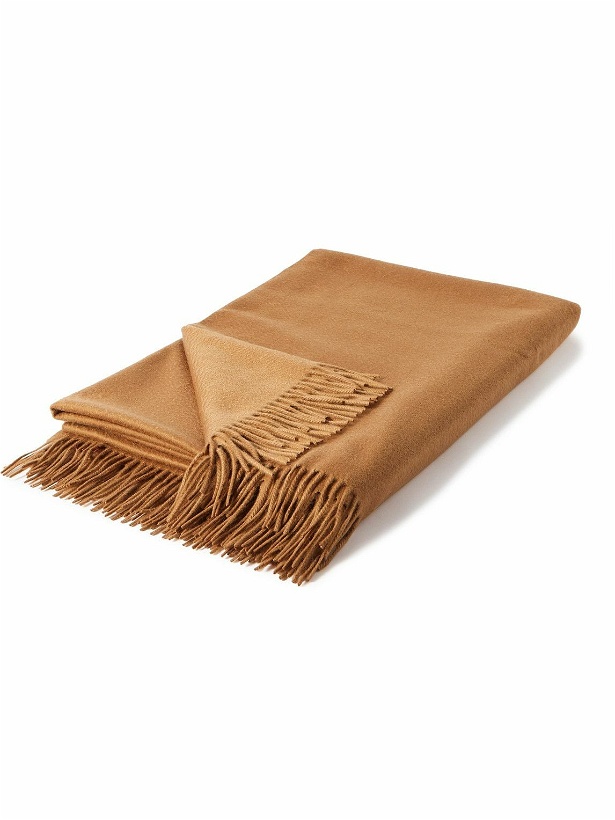 Photo: Loro Piana - Fringed Embroidered Cashmere Throw