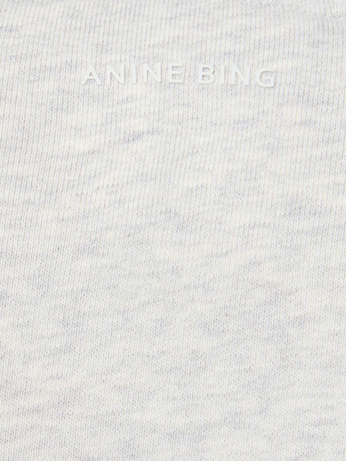 ANINE BING Harvey Logo Jersey Sweatshirt Hoodie