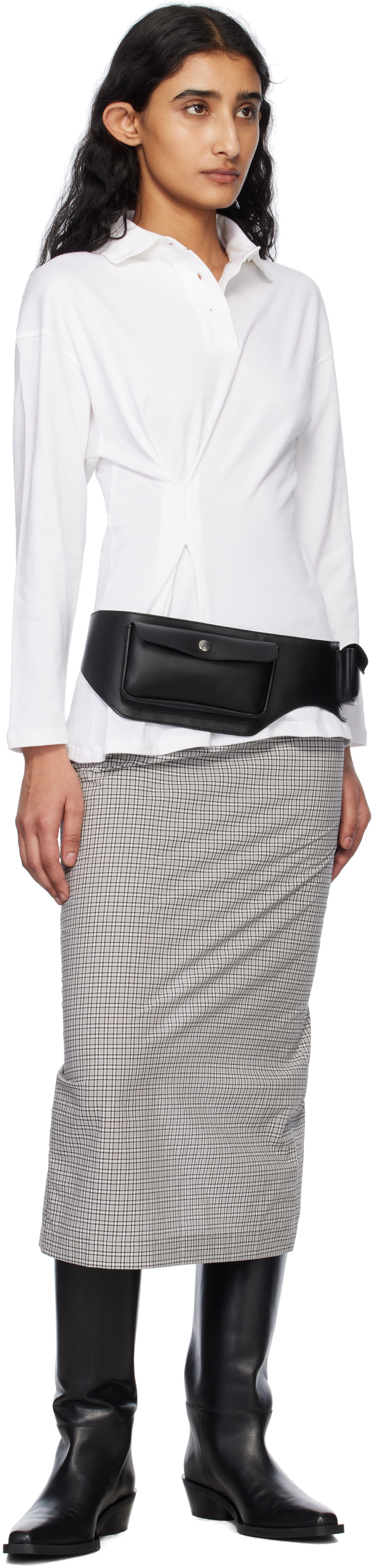 Gimaguas Black & White Chicago Midi Skirt