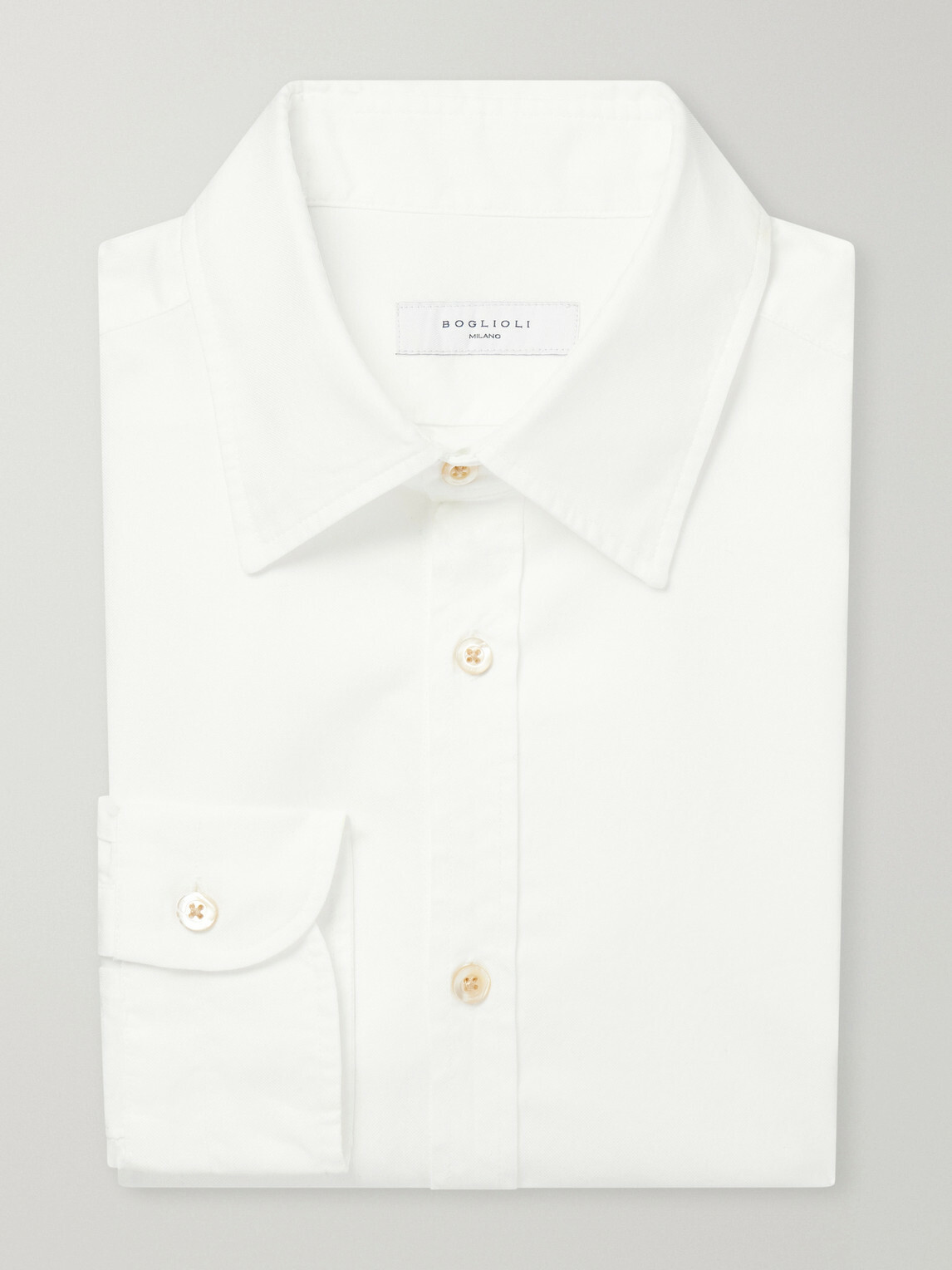 Boglioli - Cotton Oxford Shirt - White