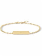 Alice Made This - Charlie 24-Karat Gold-Plated ID Bracelet