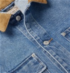 Polo Ralph Lauren - Corduroy-Trimmed Denim Jacket - Blue