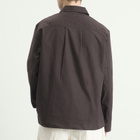 MHL by Margaret Howell Men's Long Sleeve Half Zip Pull On Shirt in Earth