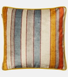 Etro Nimphea velvet cushion
