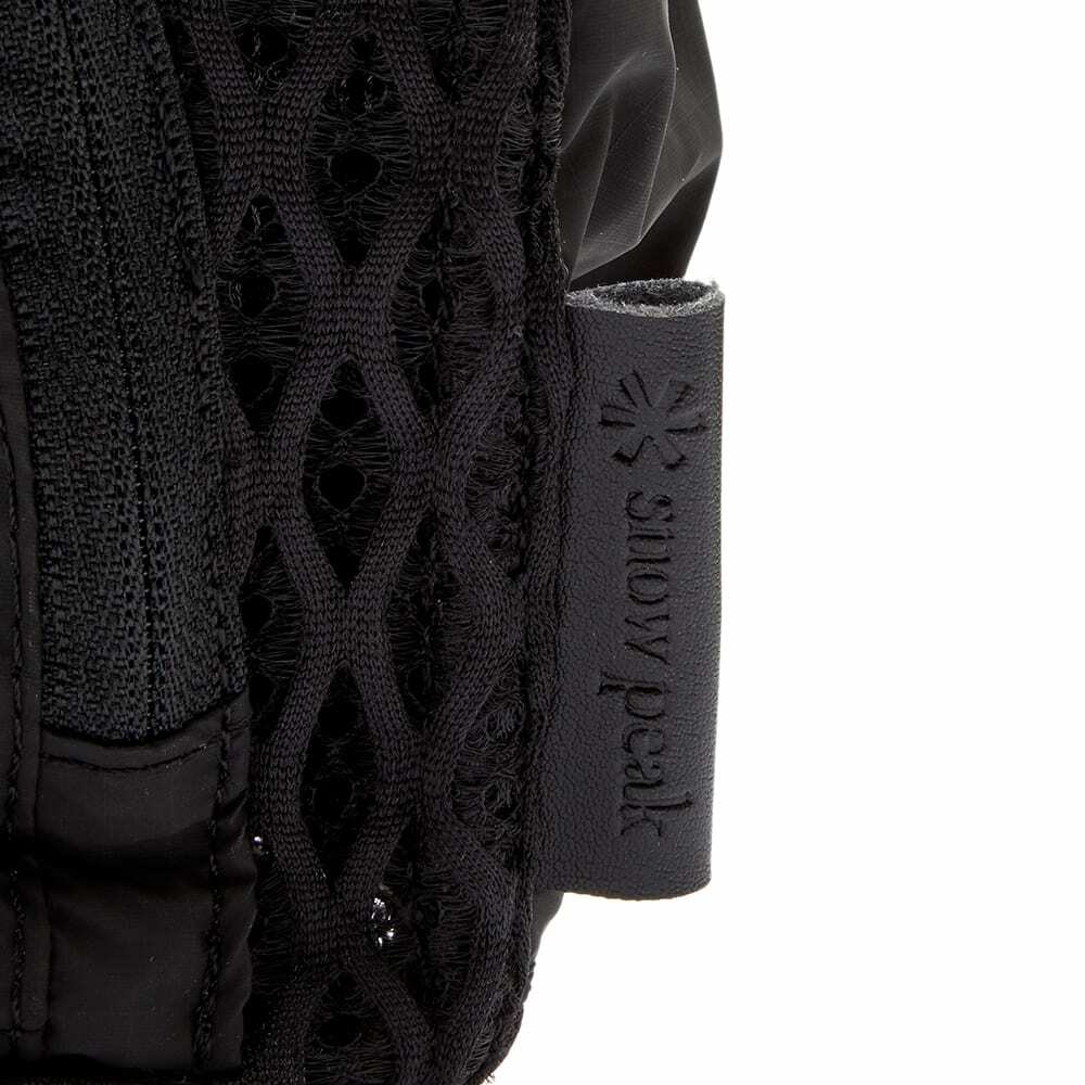 Snow Peak Double Face Mesh Bottle Carrier in Black Snow Peak