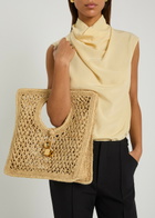 Jacquemus Le Petit Carre Spiaggia Raffia Tote bag - Natural - One Size