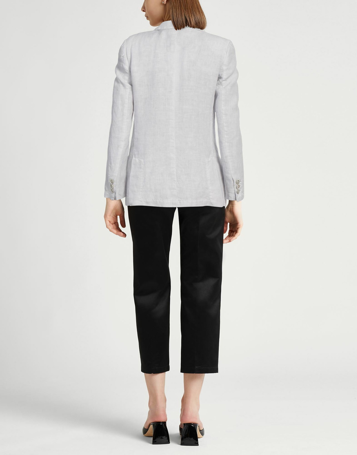 120% Lino Womens Blazer Light in Grey