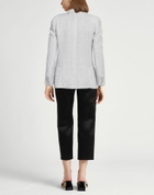 120% Lino Womens Blazer Light in Grey